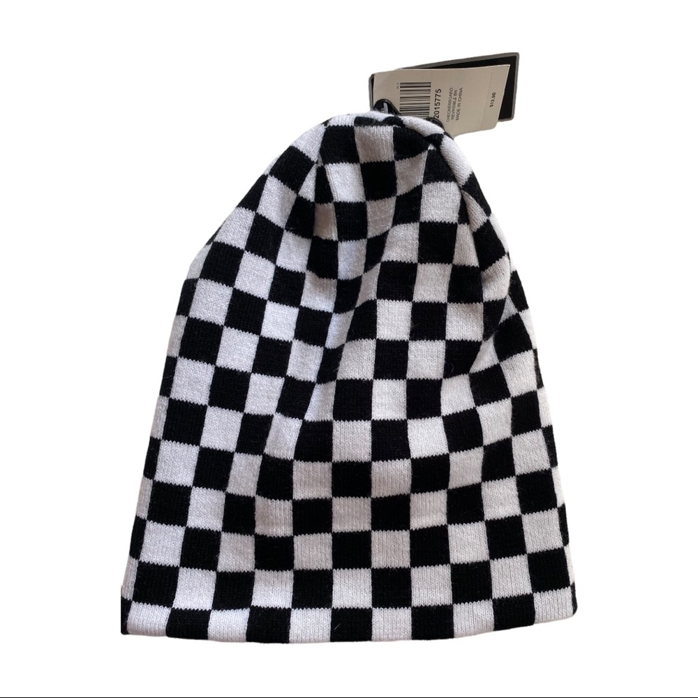 Checkered beanie